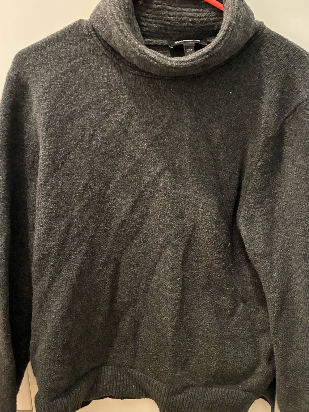 Express Women’s Charcoal Gray Turtleneck Sweater